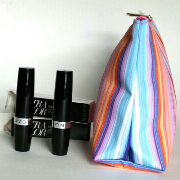 3pcs - 2 🆕Avon lipstick & 1 NWOT Clinique Bag - Picture 2 of 7